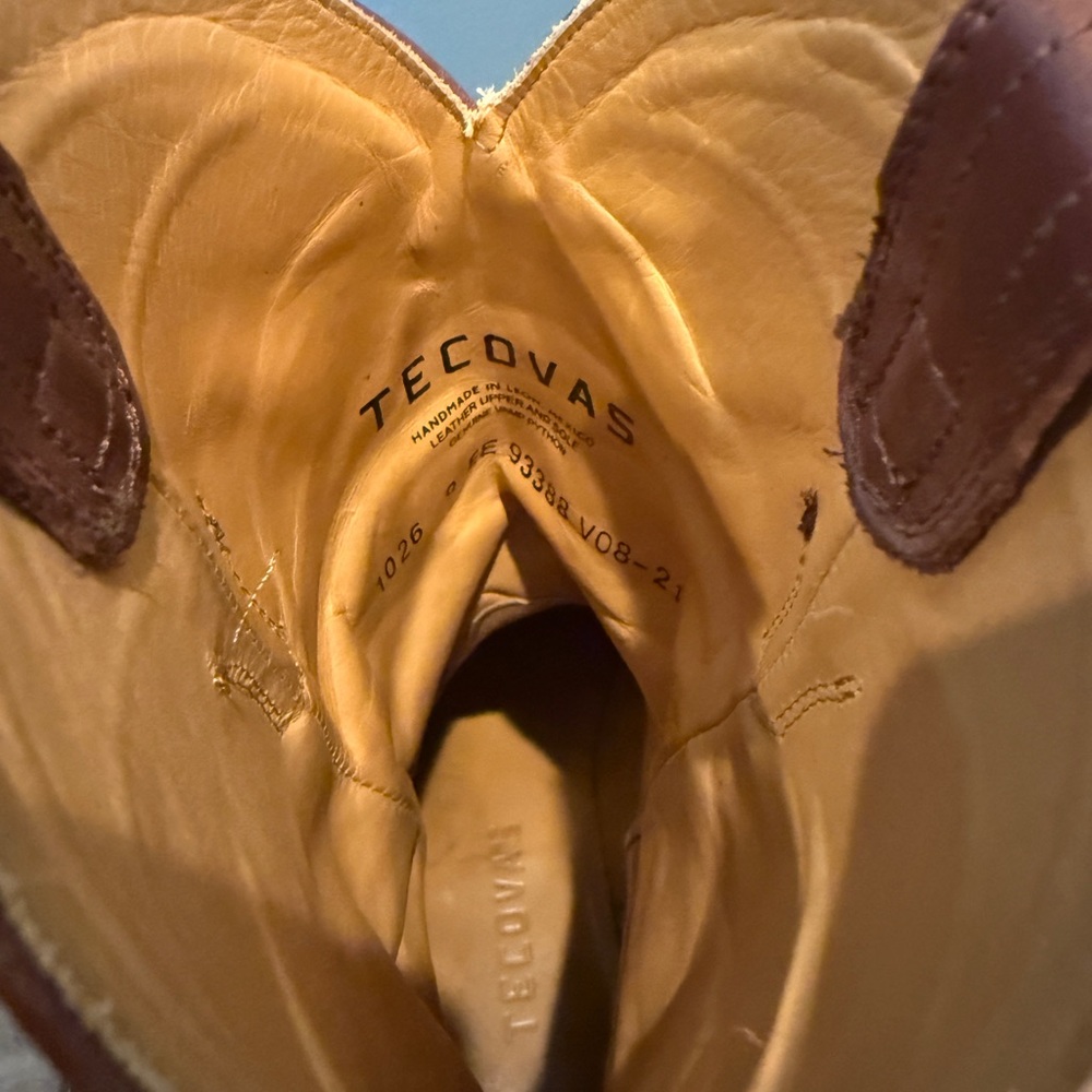 Tecovas “The Barrett” Brick Python - Men’s 9ee - … - image 3